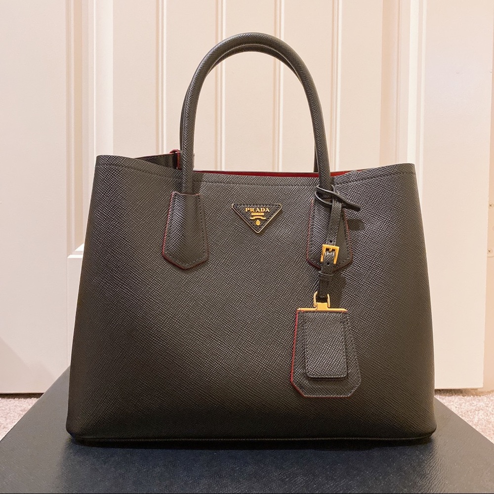 Prada Medium Saffiano Leather Double Bag